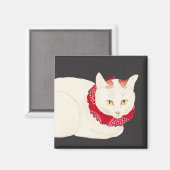 takahashi shotei tama nekko cat portrait ukiyo-e magnet (Vorderseite/Rückseite)