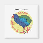 Takahe Aotearoa Neuseeland Magnet (Vorne)