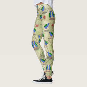 Takahe NZ / Aotearoa-Vögel Muster Leggings