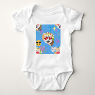 Takakatze Emoji Baby Strampler