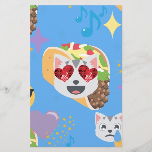 Takakatze Emoji Briefpapier (Vorderseite)