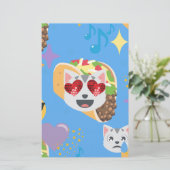 Takakatze Emoji Briefpapier (Stehend Vorderseite)