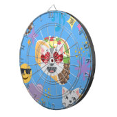 Takakatze Emoji Dartscheibe (Vorderseite rechts)