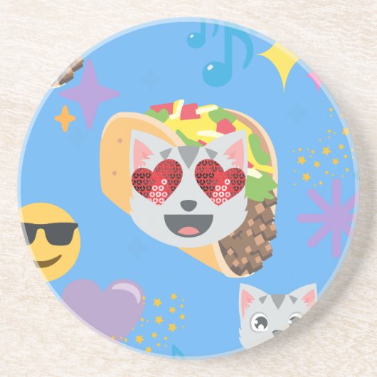 Takakatze Emoji Untersetzer (Vorne)