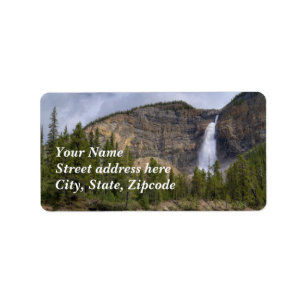 Takakkaw Falls Adressaufkleber