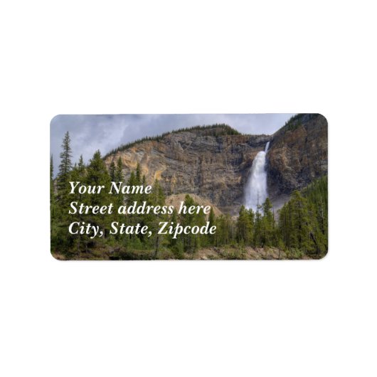 Takakkaw Falls Adressaufkleber (Vorne)
