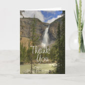 Takakkaw Falls Dankeskarte (Vorderseite)