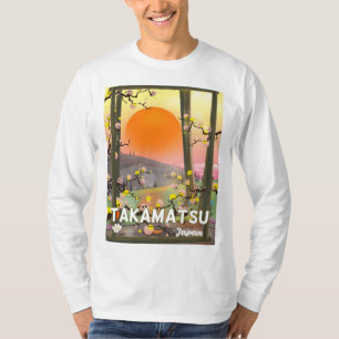 Takamatsu japan Reiseplakat T-Shirt