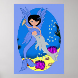 Takara, das Blaue Merfaery und das Dolphin Poster