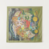 Takarabune: The Treasure Ship of Good Fortune  Wandteppich (Vorderseite (Horizontal))