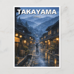 Takayama Japan Reise Postkarte