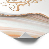 Takbir Allahu Akbar in arabic calligraphy thikr C Poster (Ecke)