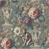 Take a Bow – Gothic Floral Design Aufkleber (Vorderseite)