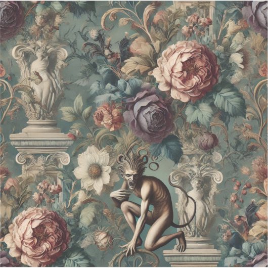 Take a Bow – Gothic Floral Design Aufkleber (Vorderseite)