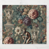 Take a Bow – Gothic Floral Design Bierflaschenetikett (Einzelnes Label)