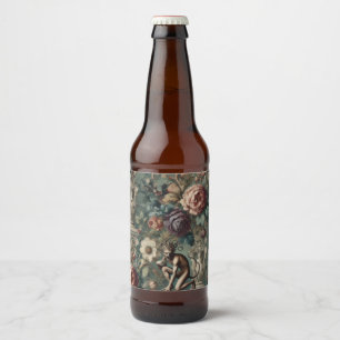 Take a Bow – Gothic Floral Design Bierflaschenetikett