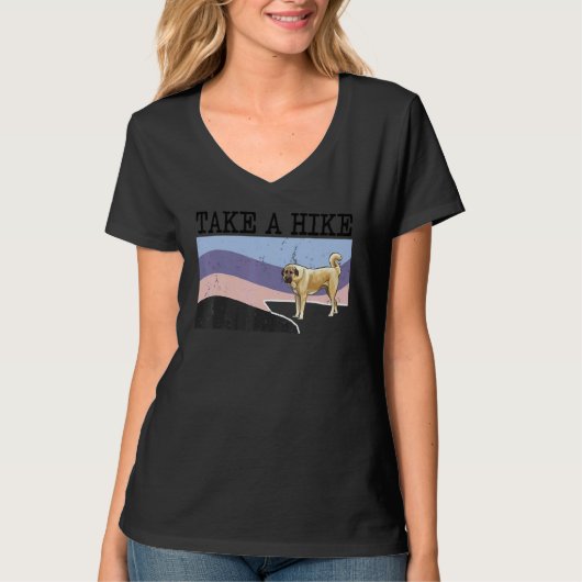 Take A Hike Anatolian Shepherd Dog  Graphic Hiking T-Shirt (Vorderseite)