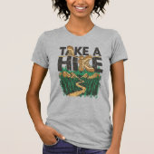 Take a Hike – Funny Hiking Quote with Boot T-Shirt (Vorderseite)