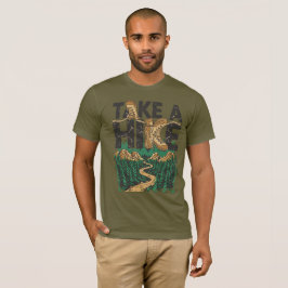 Take a Hike – Funny Hiking Quote with Boot T-Shirt