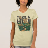 Take a Hike – Funny Hiking Quote with Boot T-Shirt (Vorderseite)