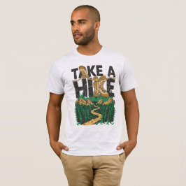Take a Hike – Funny Hiking Quote with Boot T-Shirt