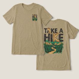 Take a Hike – Funny Hiking Quote with Boot Tri-Blend Shirt