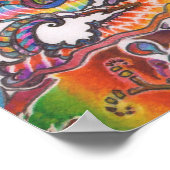 "Take a look" Psychedelic Art Poster (Ecke)