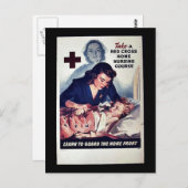 "Take a Red Gross Zuhause Nursing Course" Postkarte (Vorne/Hinten)