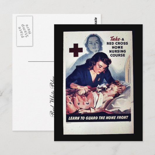"Take a Red Gross Zuhause Nursing Course" Postkarte (Vorne/Hinten)