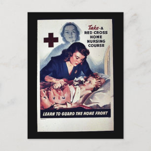 "Take a Red Gross Zuhause Nursing Course" Postkarte