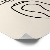 Take a Seat Sweet Cheeks Poster (Ecke)