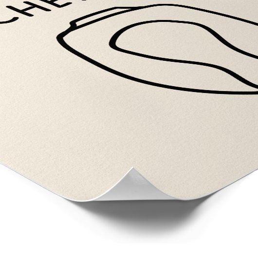 Take a Seat Sweet Cheeks Poster (Ecke)