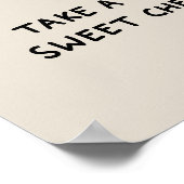 Take a seat sweet cheeks poster (Ecke)