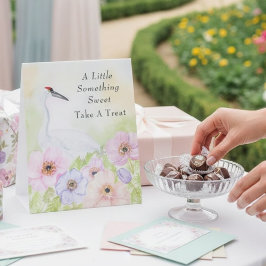 Take a Sweet Whooping Crane Anemones  Sockelschild