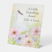Take a Sweet Whooping Crane Anemones  Sockelschild (Vorderseite)