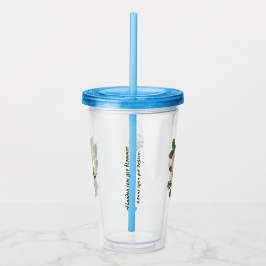 Take away mugg i akryl — Rosor Acryltrinkbecher (Rechts)