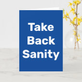 Take Back Sanity Karte (Gelbe Blume)