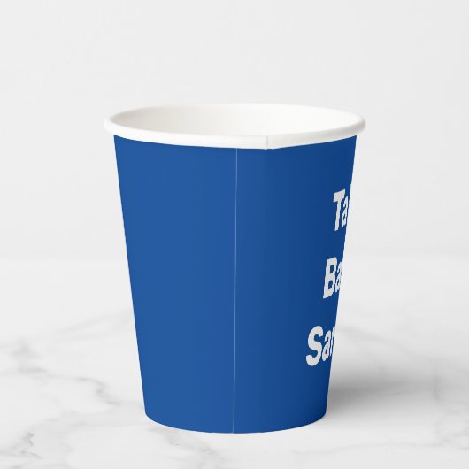 Take Back Sanity Pappbecher (Rechts)