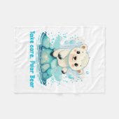 Take care, Polar Bear Fleecedecke (Vorderseite (Horizontal))