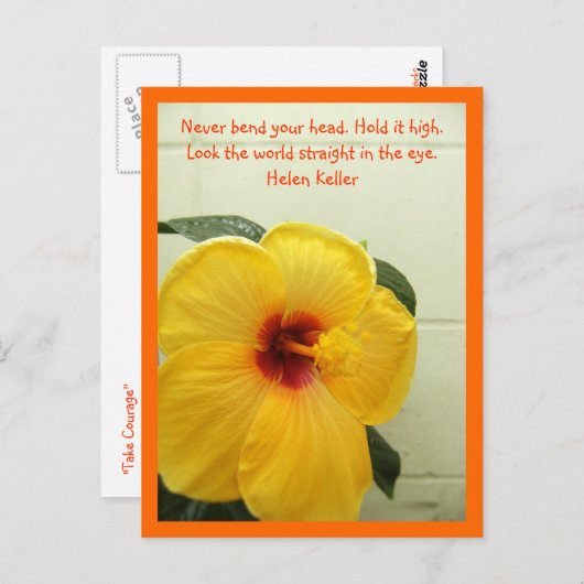 Take Courage Postkarte (Vorne/Hinten)