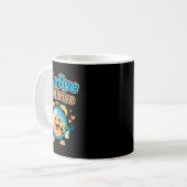 Take Five And Thrive Retro-Uhr Design für psychisc Kaffeetasse (Vorderseite Links)