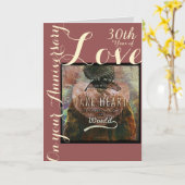 Take Heart 30th anniversary  card Karte (Gelbe Blume)