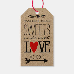 Take Home Sweets Country Wedding Guest Favor Geschenkanhänger