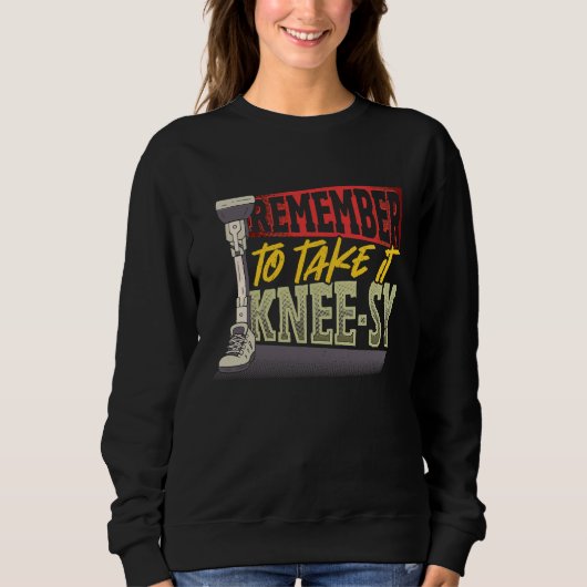 Take It Easy Beinamputierter Sweatshirt (Vorderseite)