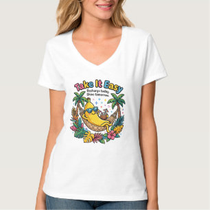 Take It Easy – Chillige Bananen-Vibes T-Shirt