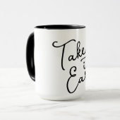 Take it Easy Coffee Mug Tasse (Vorderseite Links)