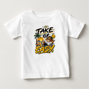 Take It Easy – Entspannte gute Vibes Typografie De Baby T-shirt