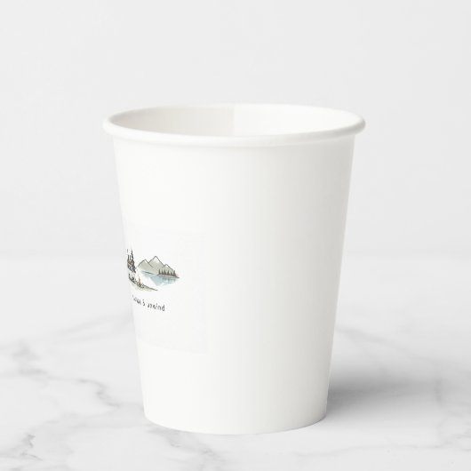 Take It Easy / Escape & Unwind – Minimalist Nature Pappbecher (Links)