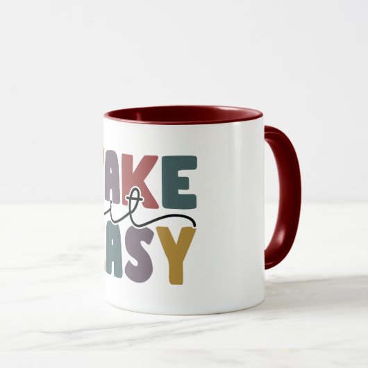 Take It Easy Quote Tasse (VorderseiteRechts)