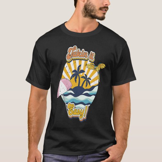 Take It Easy Retro 60s and 70s laid back beach vib T-Shirt (Vorderseite)